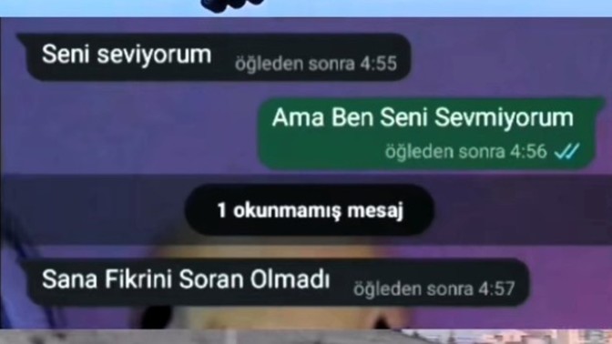 Sevipte sevilmediginiz oldumu?