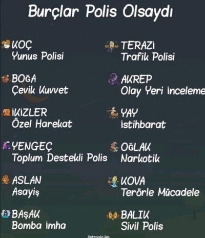 Burçlar polis olsaydı hangi Burç olurdu?