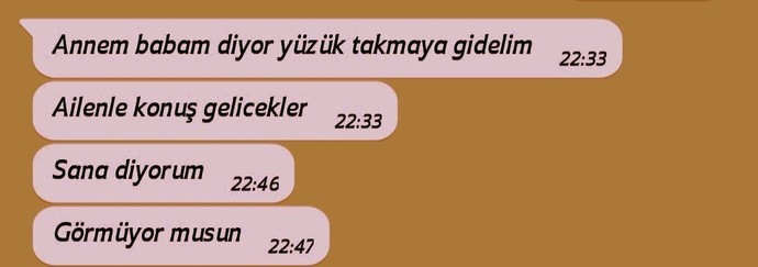 Görücü usulü olduğu için biraz daha tanımak istiyorum çünkü ailesinden dolayı emin değilim fazla herşeye karışıyolar sorun olur mu?
