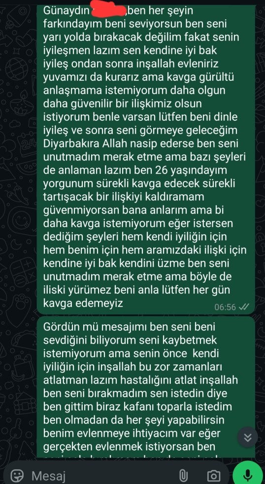 Aram Bozuk Olan Sevgilime Attığım Mesajlar Nasıl?