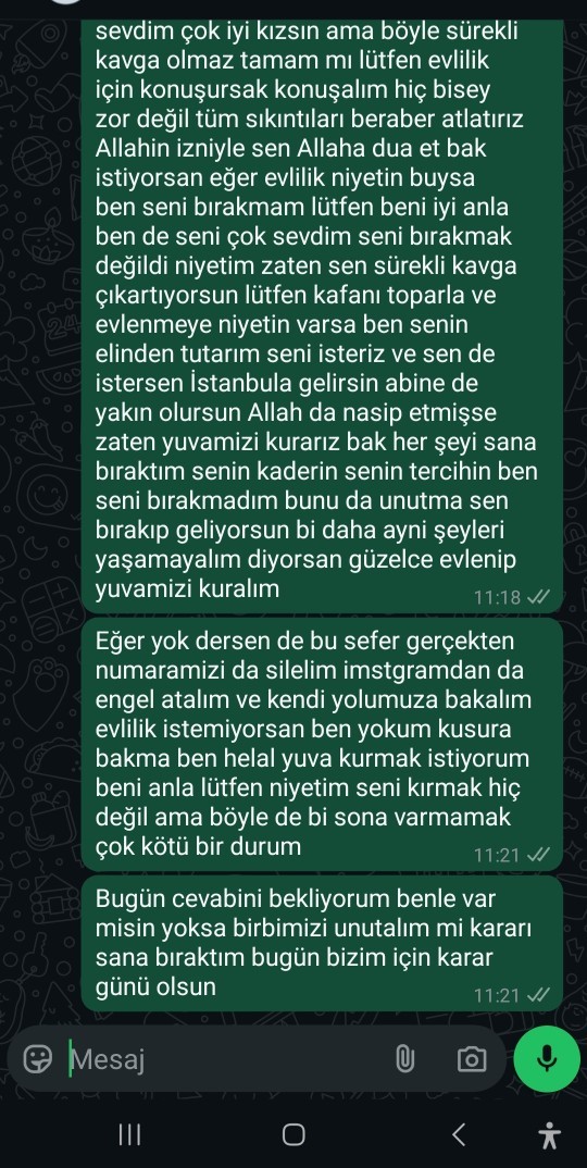 Aram Bozuk Olan Sevgilime Attığım Mesajlar Nasıl?