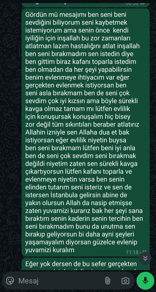Aram Bozuk Olan Sevgilime Attığım Mesajlar Nasıl?