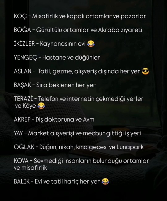 Siz nerede olmaktan nefret edersiniz?