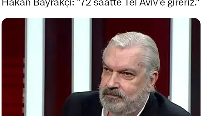 Dün Cnn Turk Yorumcusu Hakan Bayrakçı 72 saatte tel aviv'e Gireriz Dedi Hakan Fidan İse İsrail İle savaşmak İstemiyoruz Demişti?