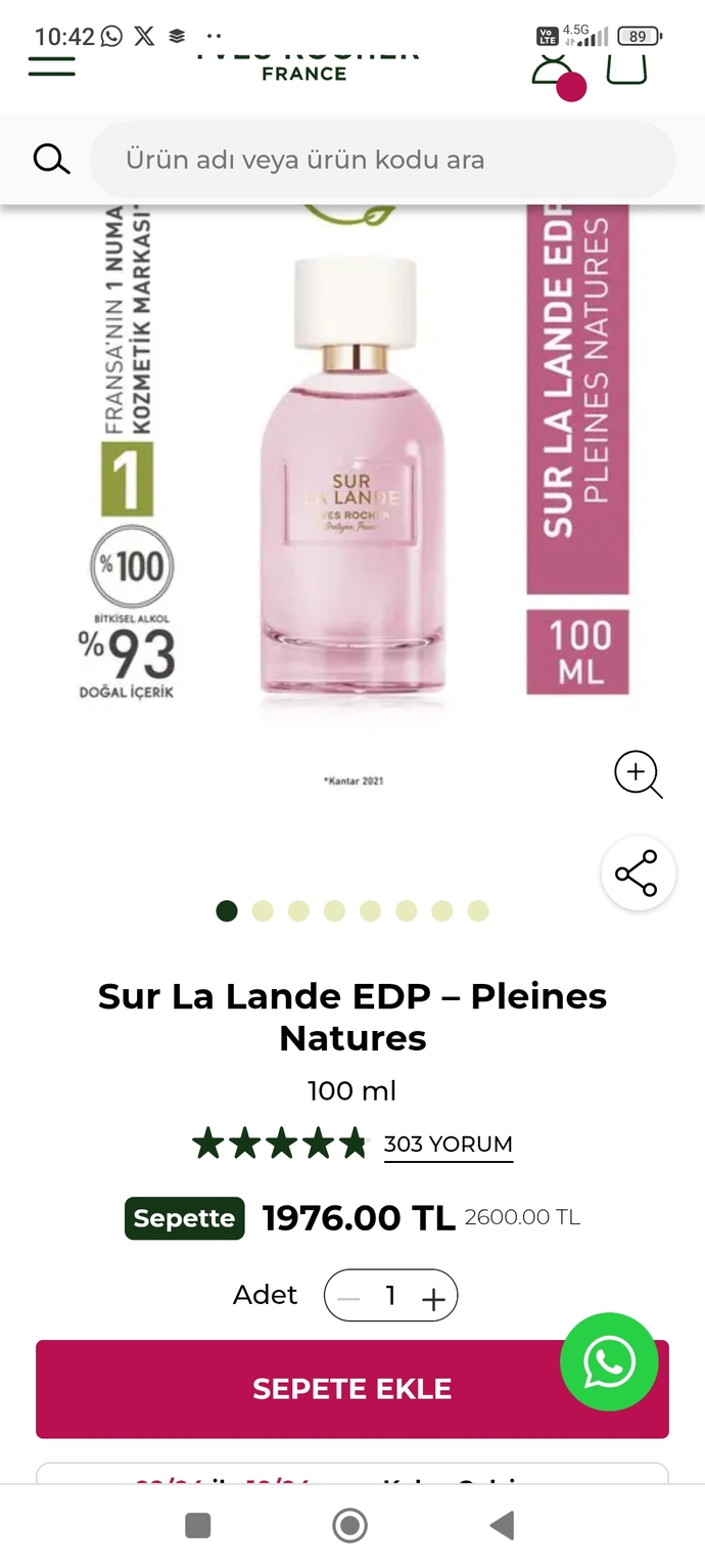 Kızlar, Sur La Lande EDP kadin parfümünü deneyen var mı?