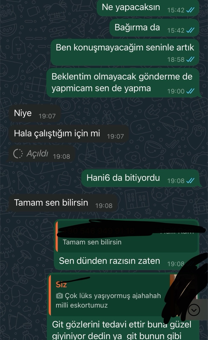 Daha dün beraberdik beni heryerden engelledi bugün😭?