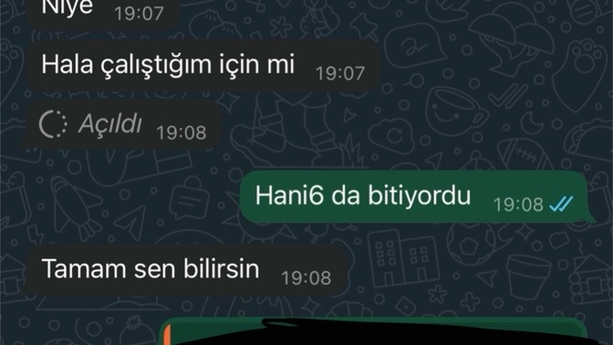 Daha dün beraberdik beni heryerden engelledi bugün😭?