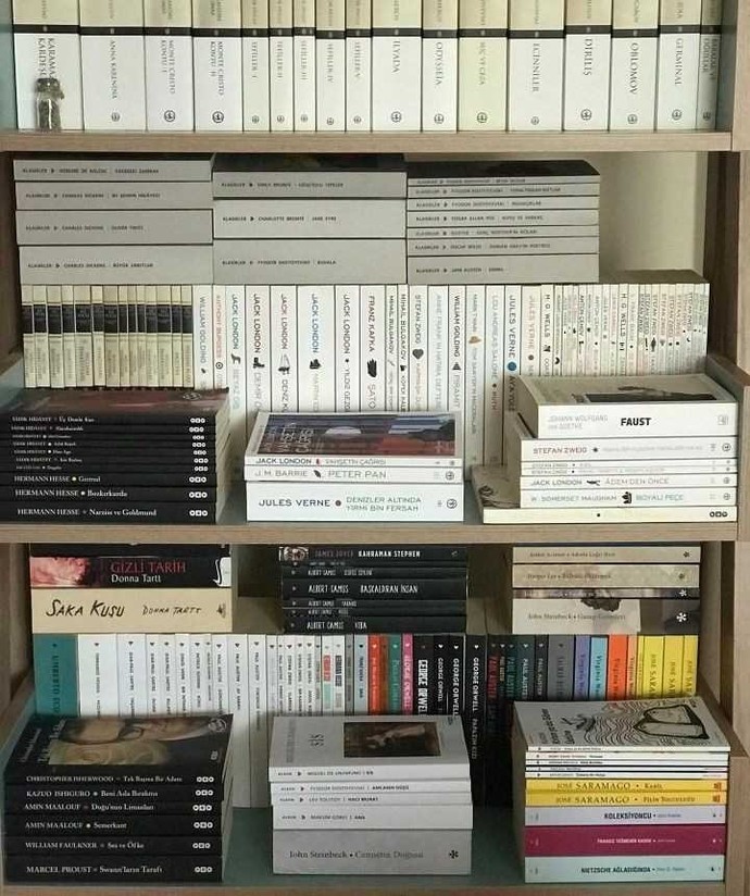 Kitaplığınızda en çok hangi yazar var?