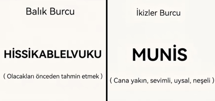 Yay 🏹burcu ise Namü Tenahi ( Sonsuz ve eşi benzeri olmayan ) o yüzden eşsiziz 😄✌🏻