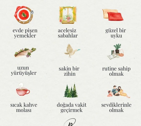 Sizi iyi hissettirecek şeyler nelerdir?