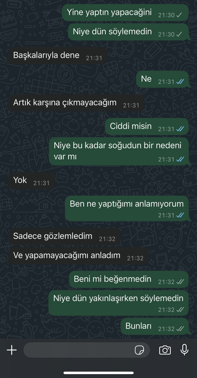 Eski sevgilim laflarıyla mahvetti beni?