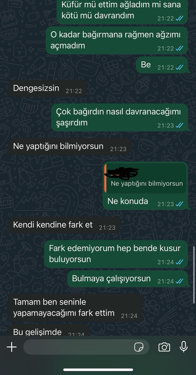 Eski sevgilim laflarıyla mahvetti beni?