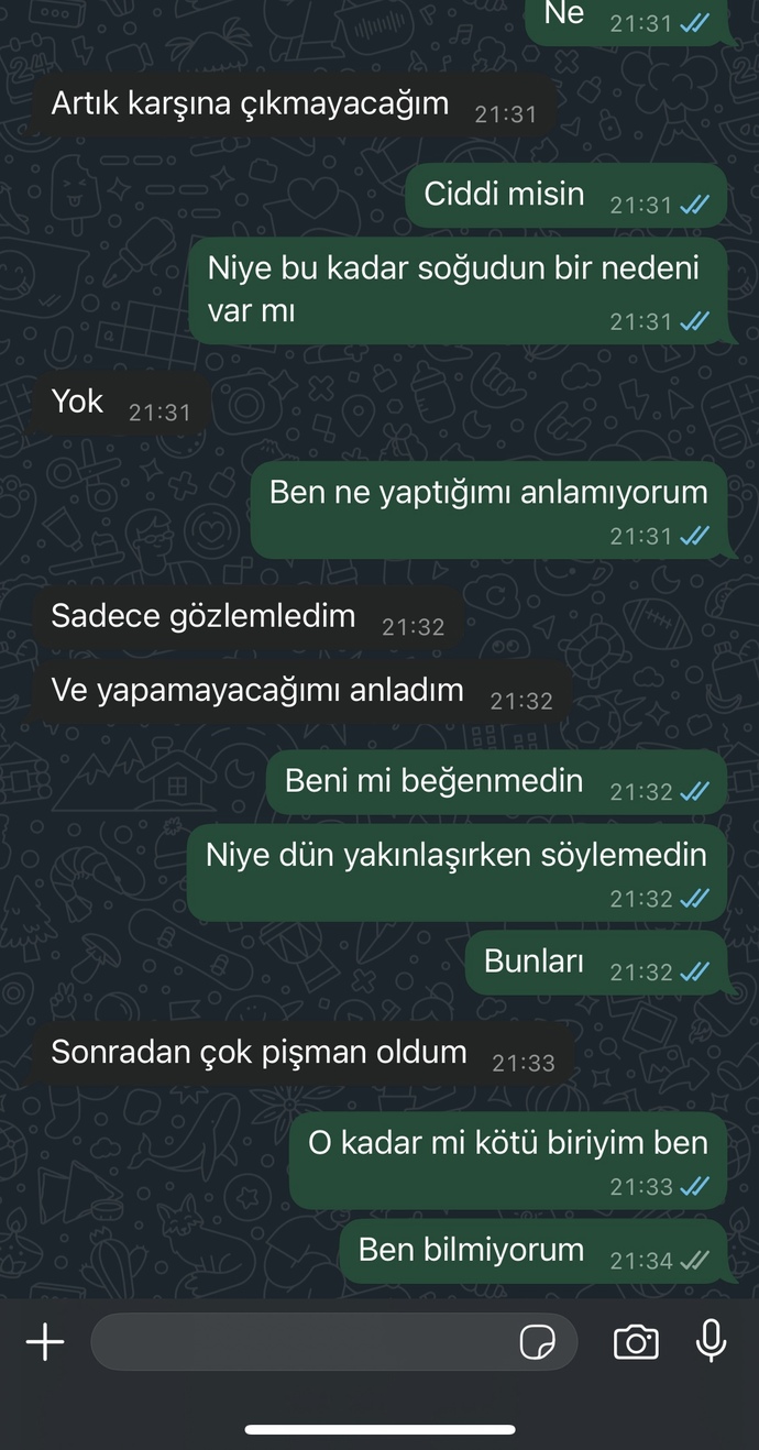 Eski sevgilim laflarıyla mahvetti beni?