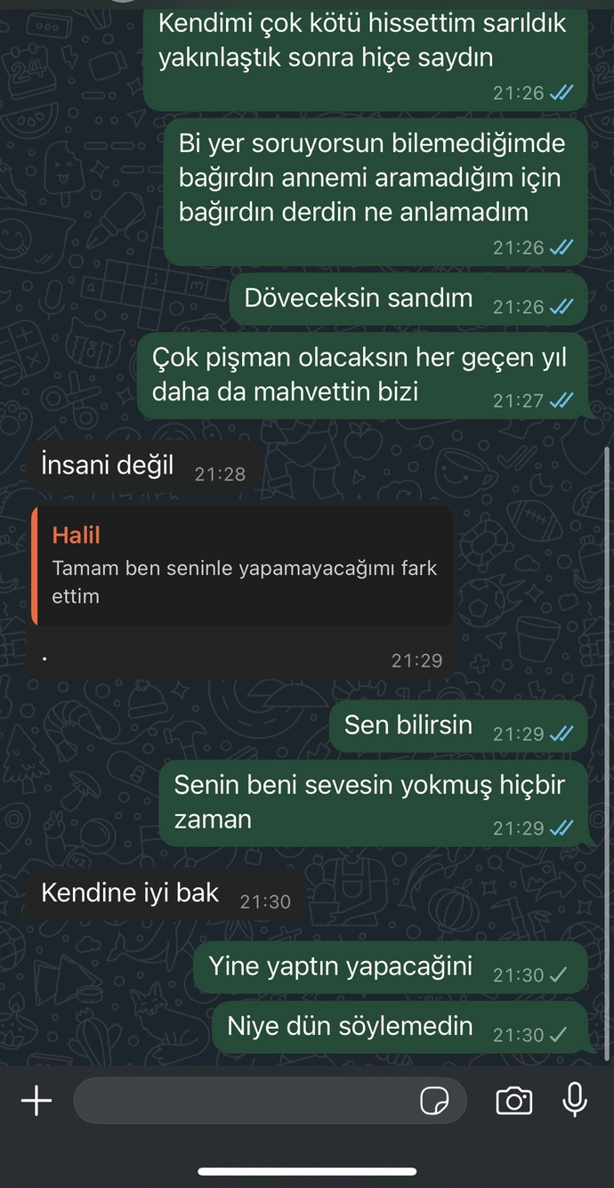 Eski sevgilim laflarıyla mahvetti beni?