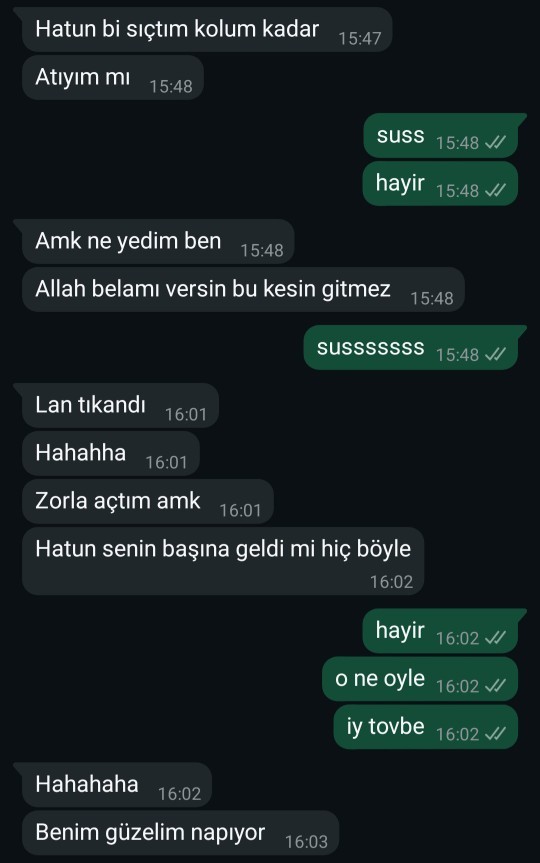 2 haftadır konuştuğum çocuktan iğreniyorum. Bu konuşma çok anormal değil mi?