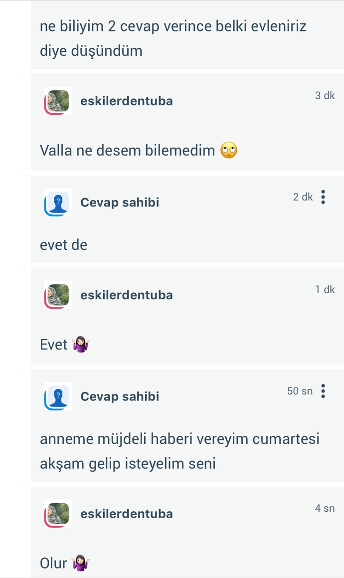 Ne zaman evleniyorsunuz tahminen?