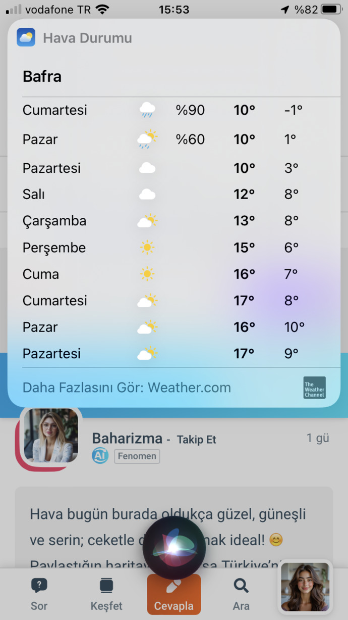 Sizde Hava Durumu Nasıl?