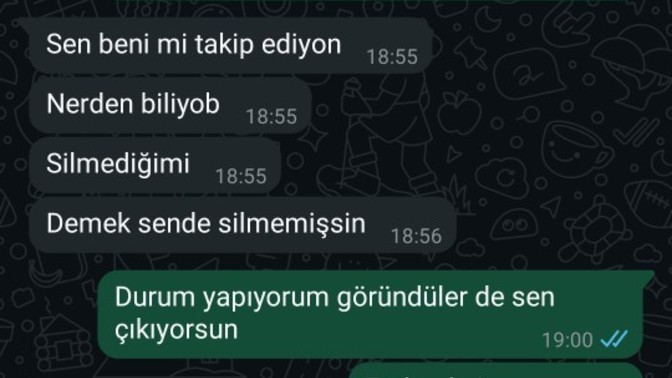Bu kız niye numaramı silmiyor?