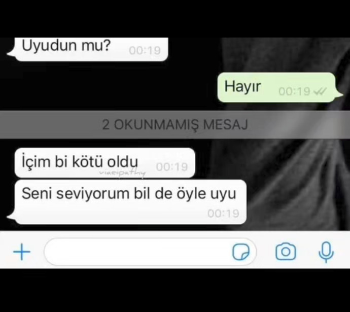 Bu mesaj kime geldi bilmiyorum ama çok güzel bir mesaj bence.