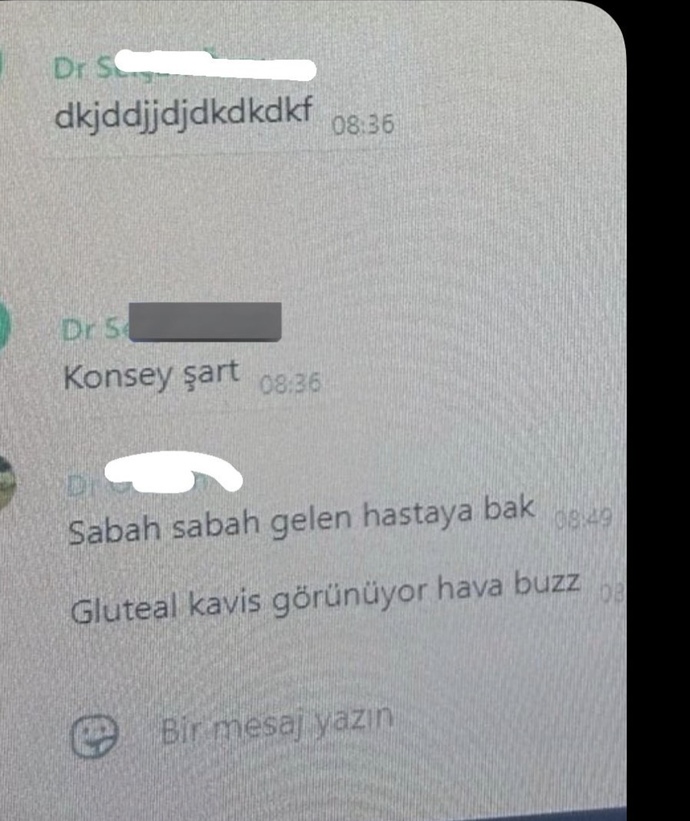 Doktorların watsapp grubunda bir sohbet paylaşılmış. Sizce bu durum sosyal yozlaşmanın getirdiği sorunlar mı?