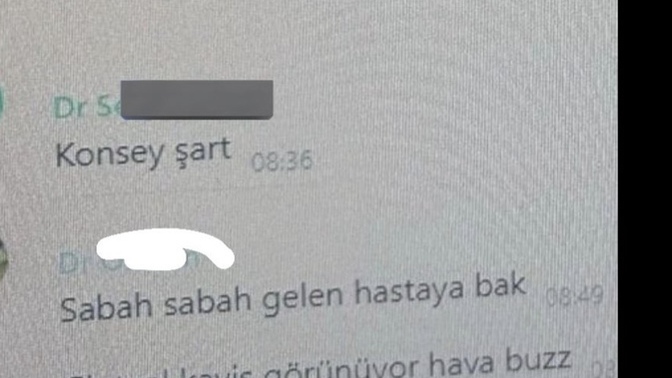 Doktorların watsapp grubunda bir sohbet paylaşılmış. Sizce bu durum sosyal yozlaşmanın getirdiği sorunlar mı?