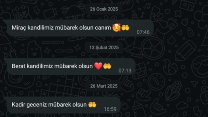 Sadece bayram dan bayrama konuştuğunuz arkadaşlarınız da var mı?