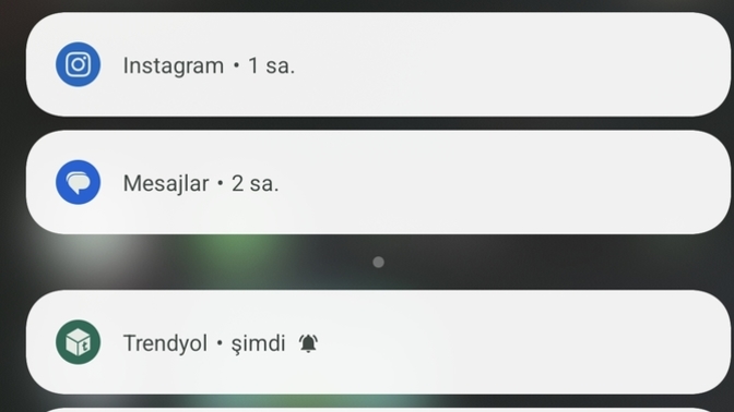 Telefonumun bildirimleri neden böyle?
