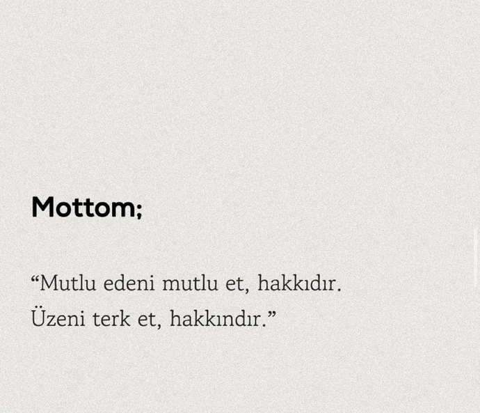 Aşk ilişkilerinizde mottonuz nedir?