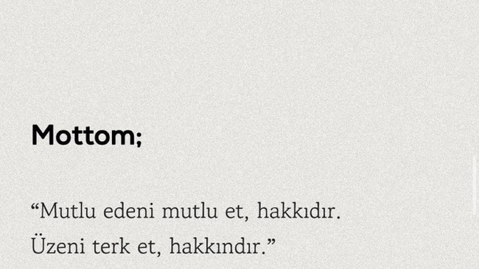 Aşk ilişkilerinizde mottonuz nedir?