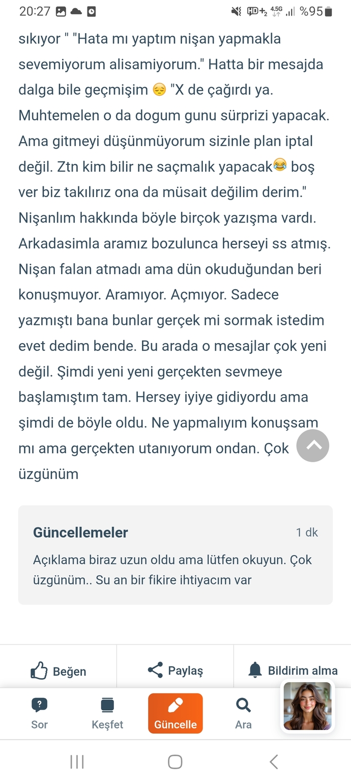 Arkadaşlar bir sorum var acil gerçekten yardima ihtiyacim var sordum ama bir cevap gelmedi bakabilir misiniz?