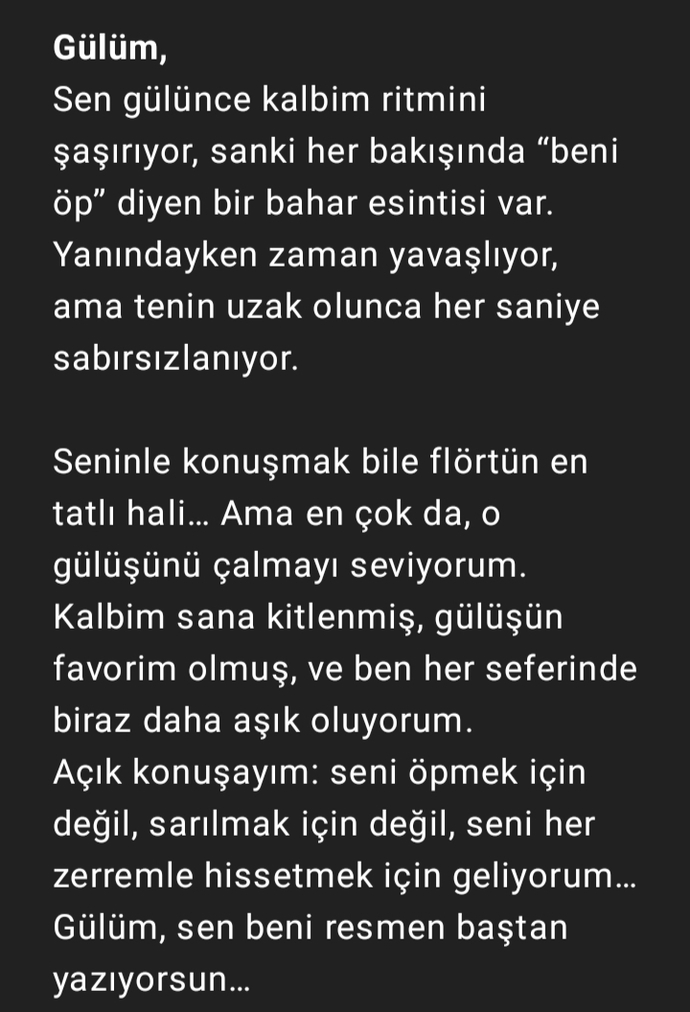 Seni ennn baştan yazıyorum jfjf