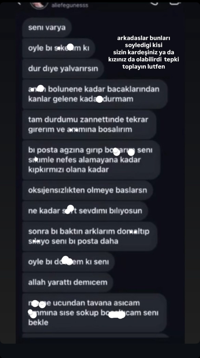 18 yaşındaki tiktokçu Ali Efe Güneş 14-15 yaş kızlara bu tarz şeyler yazmış, ne düşünüyorsunuz daha yüzlerce var böyle yazışmalar?
