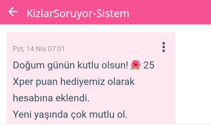 Teşekkür ederim KS 😊 beraber geçen 1 sene