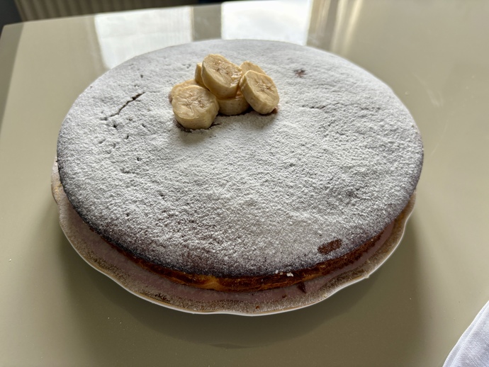 Kremalı, muzlu Alman pastası 🍰 yaptım, sever misin?