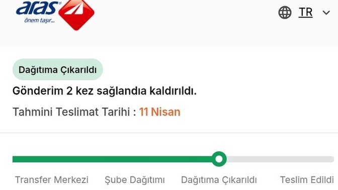 Aras kargo geç sipariş ve belirsiz bilgilendirme?