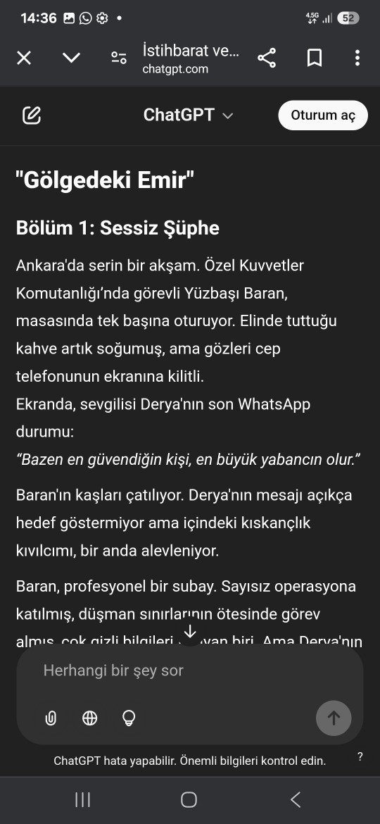 Defne oldu derya yapay zekanın bana yazdığı hikaye nasıl?