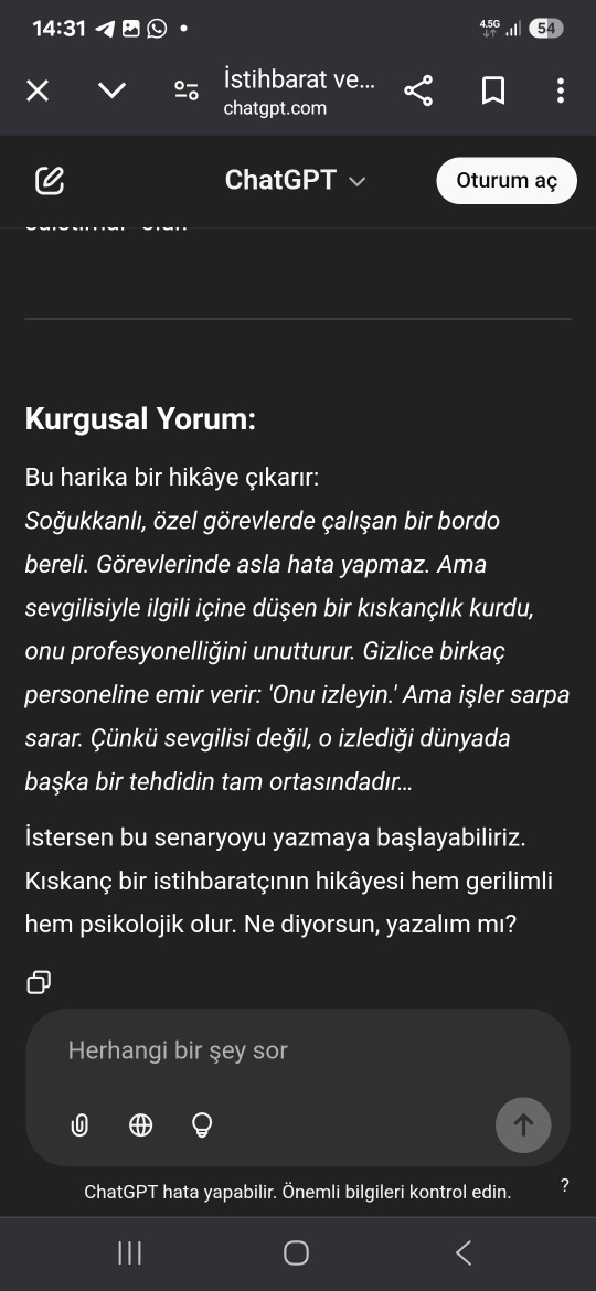 Defne oldu derya yapay zekanın bana yazdığı hikaye nasıl?