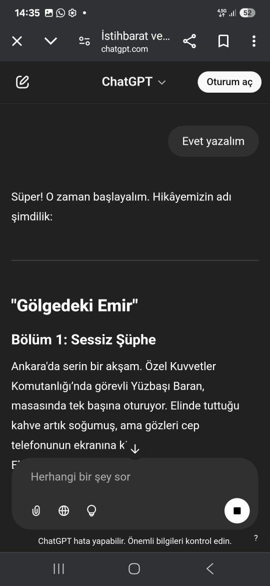 Defne oldu derya yapay zekanın bana yazdığı hikaye nasıl?