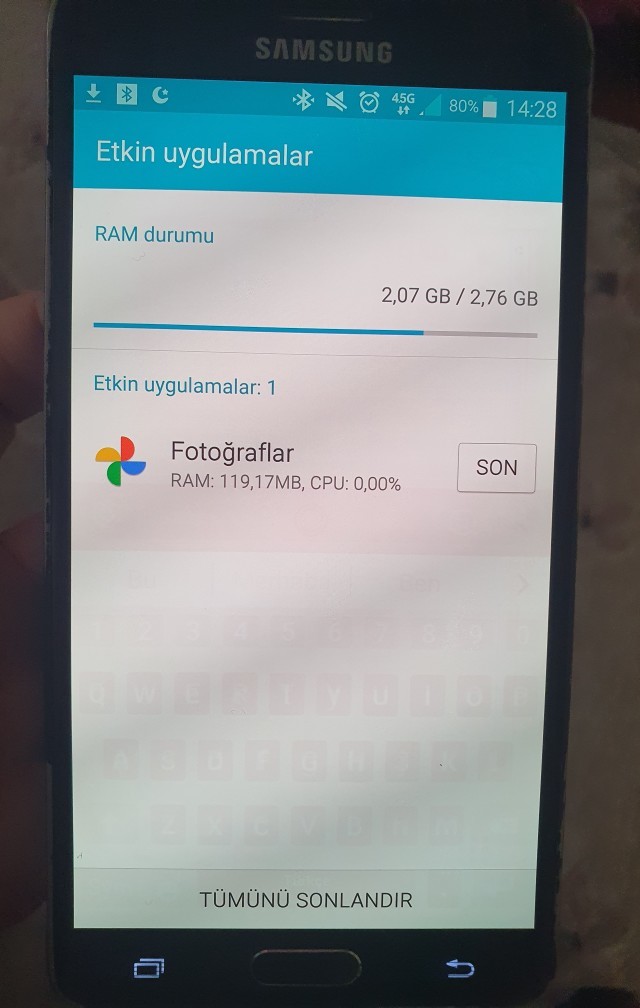 Telefonunuz ne kadar Ram Kullanıyor?