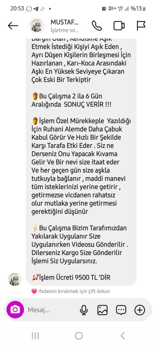Bağlama geri getirme için fiyat fazla değil mi sizce de?