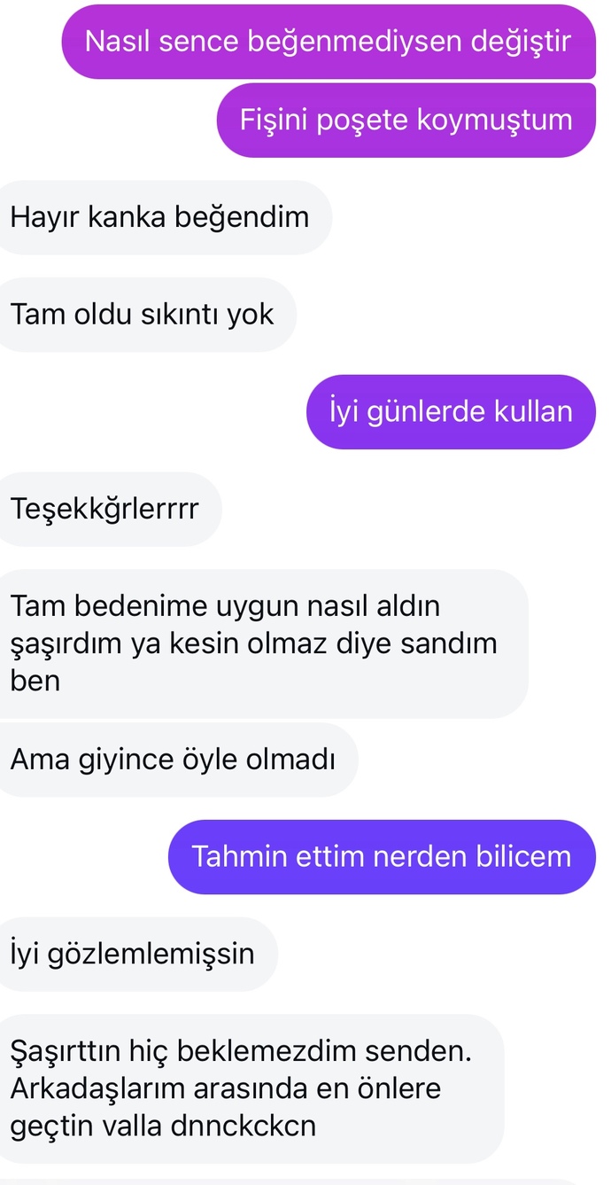 Yakın kız arkadaşıma hediye aldım ve böyle dedi?