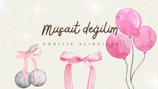 Neye müsait değilsiniz?
