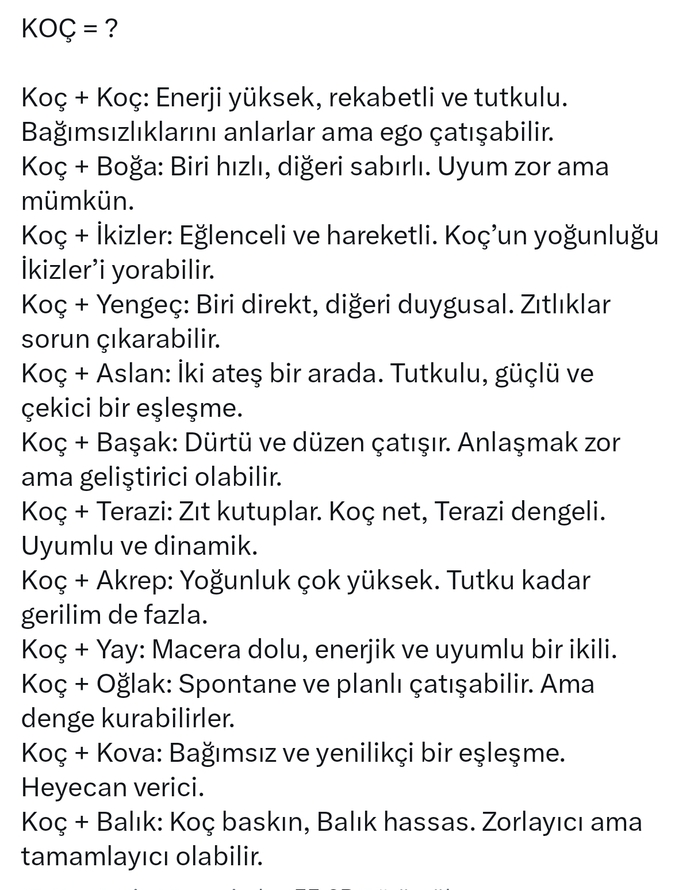 Burcunuza göre diğer burçlarla nasıl bir uyumunuz olduğunu öğrenmek ister misiniz?
