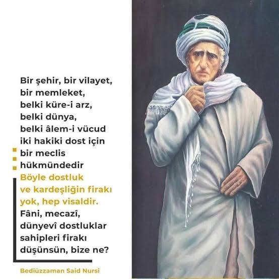 Fâni, dünyevi temeller üzerine bina edilmiş dostluk ve bağlar kopmaya mahkumdur. Mühim ve asıl ahiret kardeşliğidir. Nasıl mı?