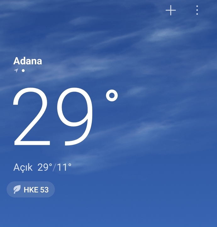 Sizin şehrinizde hava nasıl?