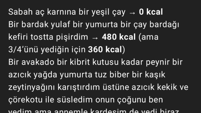 Diyetteyim sağlıklı beslenip zayiflicam derken kilo alacak şeyler mi yemişim sicee?