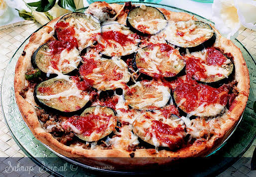 Patlıcanlı pizza denediniz mi?