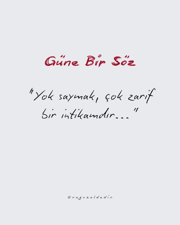 Hiç yok saydınız mı?