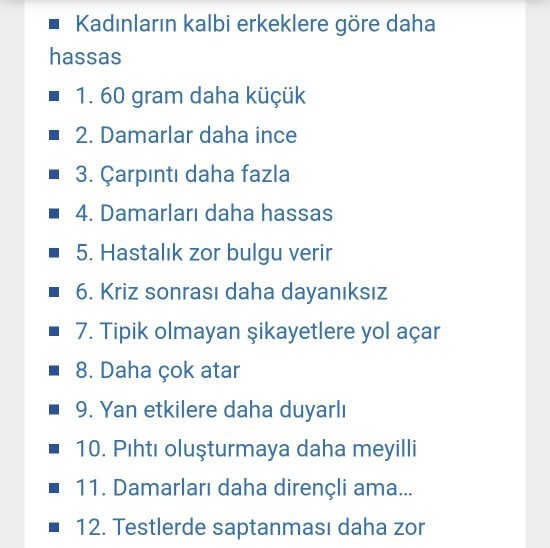 Kadın - erkek kalbinin farklı olduğunu biliyor muydunuz?