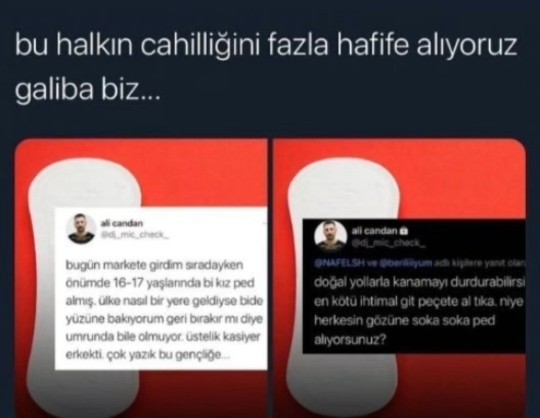 Marketten ped alırken ne kadar utanırsak o kadar edepli mi oluruz🥰?